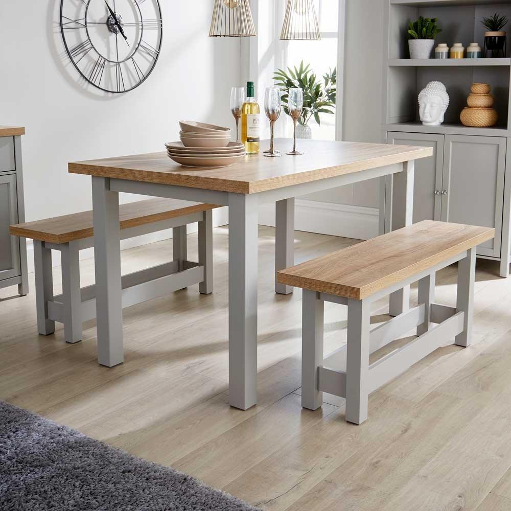 Avon Dining Table and Bench Set
